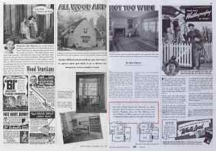 Better Homes & Gardens July 1941 Magazine Article: ALL WOOD AND NOT TOO WIDE