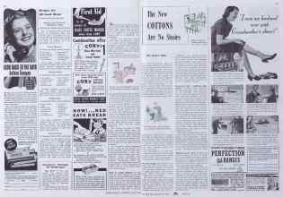Better Homes & Gardens July 1941 Magazine Article: The New COTTONS Are No Sissies