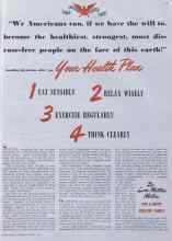 Better Homes & Gardens August 1941 Magazine Article: Your Health Plan