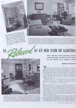Better Homes & Gardens August 1941 Magazine Article: AS Relaxed AS AN OLD PAIR OF GARTERS