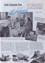 Better Homes & Gardens August 1941 Magazine Article: Soda Fountain Fun at Home