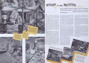 Better Homes & Gardens August 1941 Magazine Article: MANSION IN THE MOUNTAINS
