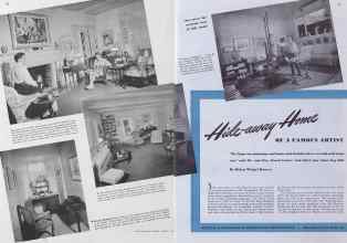Better Homes & Gardens August 1941 Magazine Article: Hide-away Home OF A FAMOUS ARTIST