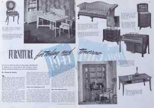 Better Homes & Gardens August 1941 Magazine Article: FURNITURE for today and Tomorrow