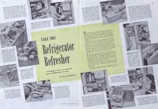 Better Homes & Gardens August 1941 Magazine Article: TAKE THIS Refrigerator Refresher