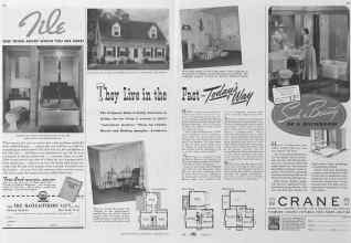 Better Homes & Gardens August 1941 Magazine Article: They Live in the Past-Today's-Way