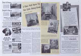Better Homes & Gardens August 1941 Magazine Article: A Glass Wall Opens Up Our Little Dining-Room