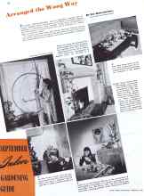 Better Homes & Gardens September 1941 Magazine Article: Arranged the Wong Way