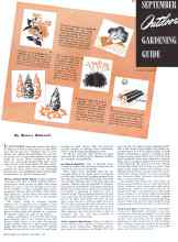 Better Homes & Gardens September 1941 Magazine Article: Outdoor GARDENING GUIDE