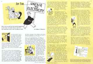 Better Homes & Gardens September 1941 Magazine Article: Are You . . . . . UNFAIR TO ELECTRICITY