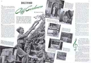 Better Homes & Gardens September 1941 Magazine Article: HOLLYWOOD Cliff Gardeners