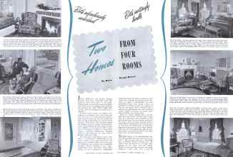 Better Homes & Gardens September 1941 Magazine Article: Two Homes FROM FOUR ROOMS