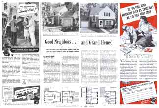 Better Homes & Gardens September 1941 Magazine Article: Good Neighbors . . . and Grand Homes!