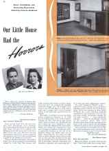 Better Homes & Gardens October 1941 Magazine Article: Our Little House Had the Horrors