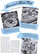 Better Homes & Gardens October 1941 Magazine Article: america's Cheese Tray America's Cheese Tray