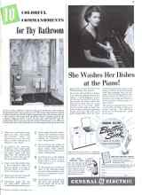 Better Homes & Gardens October 1941 Magazine Article: 10 COLORFUL COMMANDMENTS for Thy Bathroom