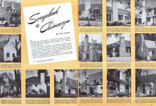 Better Homes & Gardens October 1941 Magazine Article: Scrapbook OF Chimneys