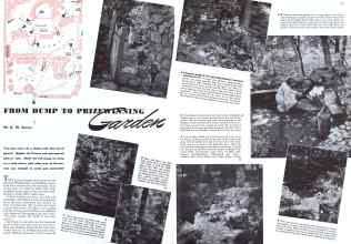 Better Homes & Gardens October 1941 Magazine Article: FROM DUMP TO PRIZEWINNING Garden