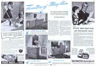 Better Homes & Gardens October 1941 Magazine Article: Furniture of Many Uses