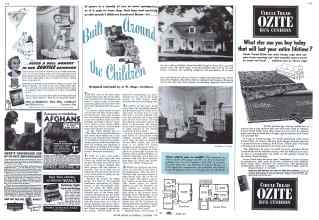 Better Homes & Gardens October 1941 Magazine Article: Built around the Children
