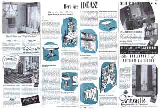Better Homes & Gardens October 1941 Magazine Article: Here Are IDEAS!