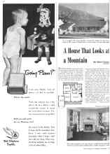 Better Homes & Gardens November 1941 Magazine Article: A House That Looks at a Mountain