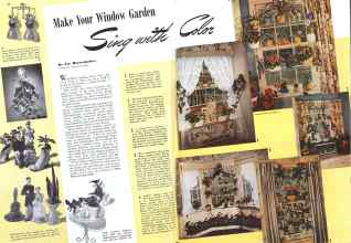 Better Homes & Gardens November 1941 Magazine Article: Make Your Window Garden Sing with Color