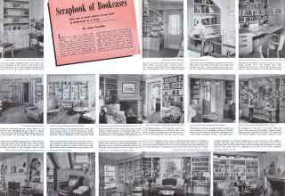 Better Homes & Gardens November 1941 Magazine Article: Scrapbook of Bookcases
