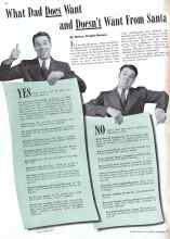 Better Homes & Gardens December 1941 Magazine Article: What Dad Does Want and Doesn't Want From Santa