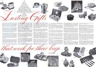 Better Homes & Gardens December 1941 Magazine Article: Lasting Gifts that work for their Keep