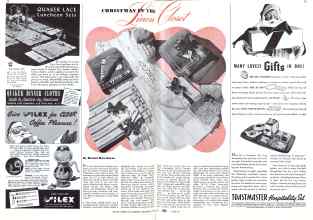 Better Homes & Gardens December 1941 Magazine Article: CHRISTMAS IN THE Linen Closet
