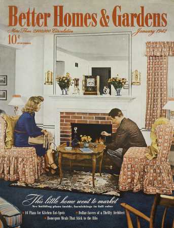Better Homes & Gardens January 1942 Magazine Cover