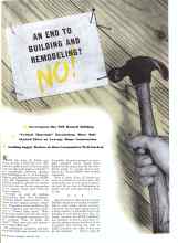 Better Homes & Gardens January 1942 Magazine Article: AN END TO BUILDING AND REMODELING NO!