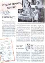 Better Homes & Gardens January 1942 Magazine Article: GET SET FOR MIDWINTER HOSPITALITY