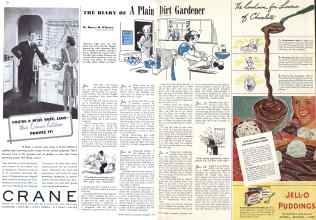 Better Homes & Gardens January 1942 Magazine Article: THE DIARY OF A Plain Dirt Gardener REG. U. S. PAT. OFF