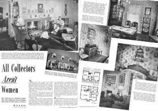 Better Homes & Gardens January 1942 Magazine Article: All Collectors Aren't Women