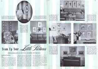 Better Homes & Gardens January 1942 Magazine Article: Team Up Your Little Pictures