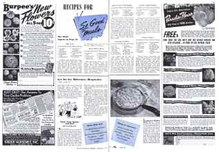 Better Homes & Gardens January 1942 Magazine Article: Park Your Sports and Eat!