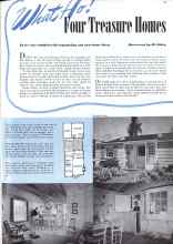 Better Homes & Gardens February 1942 Magazine Article: What Ho! Four Treasure Homes