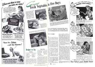 Better Homes & Gardens February 1942 Magazine Article: Grow Fresh Vegetables in Five Days