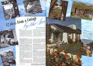 Better Homes & Gardens February 1942 Magazine Article: 12 Ideas From a Cottage by the Sea by