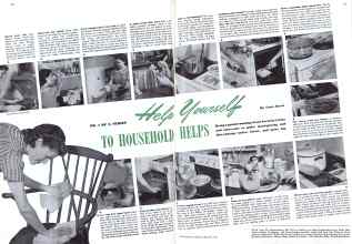 Better Homes & Gardens February 1942 Magazine Article: Help yourself TO HOUSEHOLD HELPS