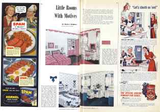 Better Homes & Gardens February 1942 Magazine Article: Little Rooms With Motives