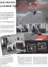 Better Homes & Gardens March 1942 Magazine Article: OLD FRANCE INSPIRED THIS Thrifty Bildcost