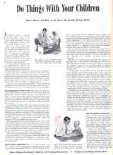 Better Homes & Gardens March 1942 Magazine Article: Do Things With Your Children