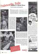 Better Homes & Gardens March 1942 Magazine Article: Praiseworthy Paths and How to Build Them