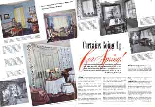 Better Homes & Gardens March 1942 Magazine Article: Curtains Going Up for Spring!