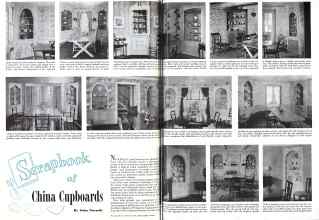Better Homes & Gardens March 1942 Magazine Article: Scrapbook of China Cupboards