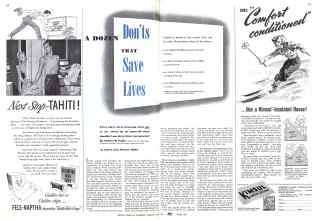 Better Homes & Gardens March 1942 Magazine Article: A DOZEN Don'ts THAT Save Lives
