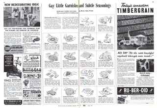 Better Homes & Gardens March 1942 Magazine Article: Gay Little Garnishes and Subtle Seasonings